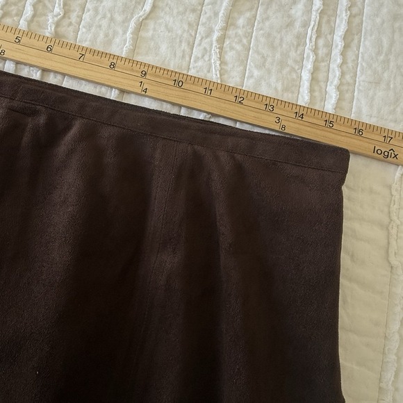 Faux Suede Skirt Primitive Woodland Boho Women's Large Wilderkind - Picture 4 of 5